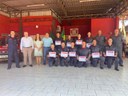 Vereadores participaram da Formatura de 10 novos voluntários no Serviço Civil  Auxiliar de Bombeiros (SCAB), de Serafina Corrêa.